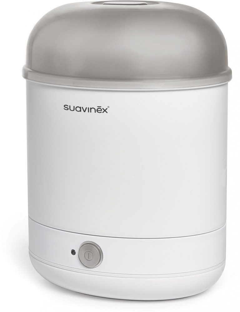 Suavinex by Alfa – Esterilizador eléctrico idóneo para la limpieza de chupetes, biberones y accesorios del bebé