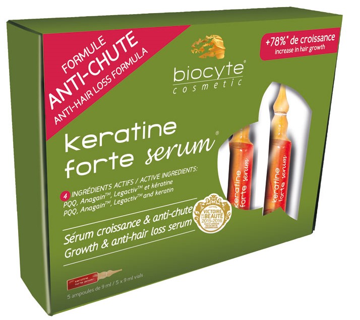 Biocyte Keratine Forte Anti-Chute 3 x 40 Capsules + Keratine Forte Anti-Chute Care 50 ml.
