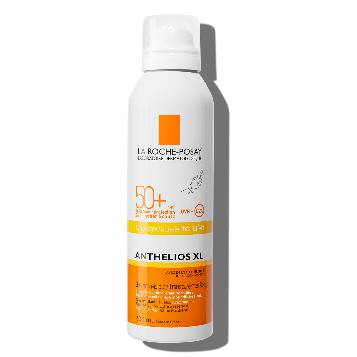 Comprar LA ROCHE-POSAY ANTHELIOS BRUMA INVISIBLE SPF50+ CUERPO en FARMACIA CENTRAL ANDORRA. Protector solar de cuerpo.