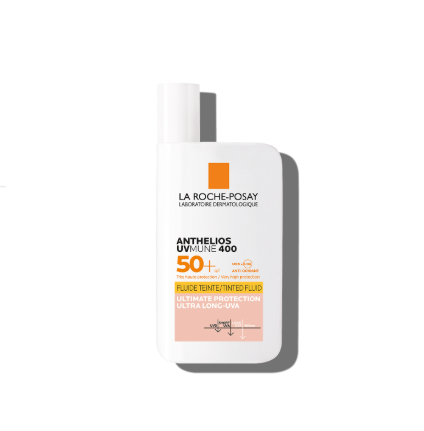 Comprar ANTHELIOS UVMUNE 400 FLUIDO INVISIBLE SPF50+ CON COLOR SIN PERFUME en Farmacia Central Andorra. Protección UV muy elevada