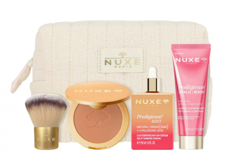 COMPRAR NUXE rutina de tez radiante y luminosidad, dotada de su pincel kabuki, en FARMACIA CENTRAL ANDORRA para una tez luminosa para llevar a todas partes.